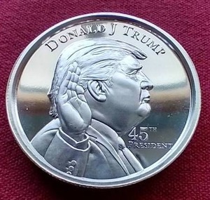 Ultra High Relief 2 oz. Silver Donald Trump Coin