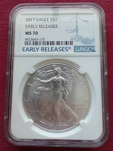2017 American Silver Eagle - MS70