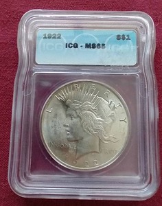 1922 Peace Dollar - ICG MS65