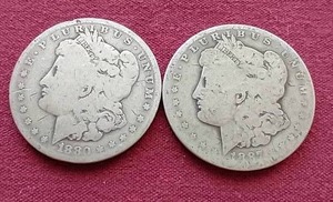 (2) Morgan Dollars - Low-Grade