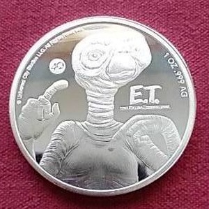 2022 Niue E.T. The Extra-Terrestrial 1 oz. Silver Coin