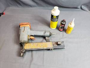 lot 85 image: Pneumatic Stapler and Oils