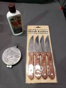 lot 99 image: Steak Knives, Meat Former Etc