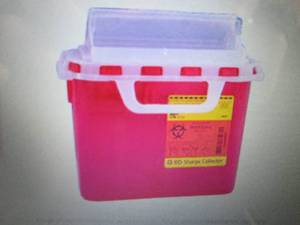 Case of 20 5.4 Quart Red BD Sharps ...