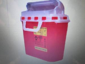 Case of 20 5.4 Quart Red BD Sharps ...