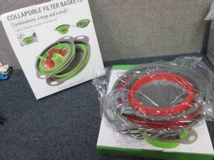 2- 2pks Collapsible Collanders...