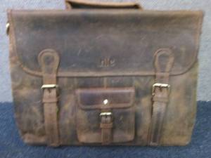 HLC Leather MessengerLaptop Bag...
