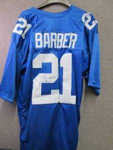 Tiki Barber Signed Jersey with Cert...