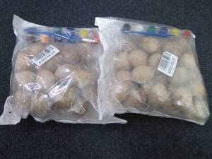 2 pks Wooden Eggs with Paints...