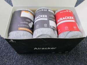 6 pr Airacker Wicking Socks 9-12...