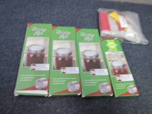 Canning Lids, Workgloves with Box C...