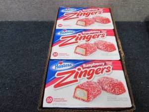 3- 10pk 13.4 oz Boxes Hostess Raspb...