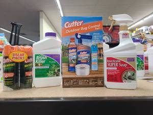 Cutter Bug Patrol, mosquito spray, Insecticidal super soap & Brush killer