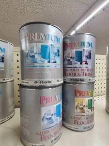 Floor and Trim Paint - Brick Red & Deep Base