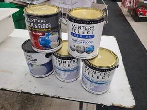 lot of 1 Gallon paints for porch and floors