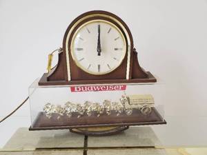 Budweiser Bar Clock Sign