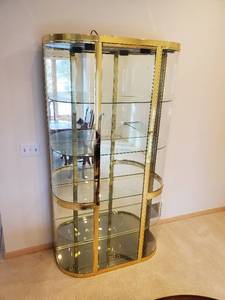 Glass Lighted Curio Cabinet