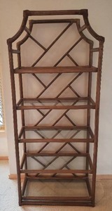 Glass And Wood Bookshelf