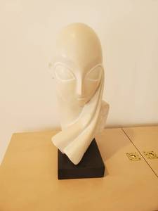 Vintage Plaster Sculpture Bust Of A Woman