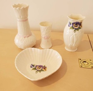 Four Belleek Items