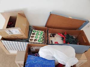 Four Boxes Of Christmas Decor