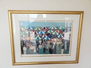 Framed Artwork Titled Whos Who
