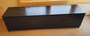 Two-Drawer Low Profile Filing Cabinet  TV Stand