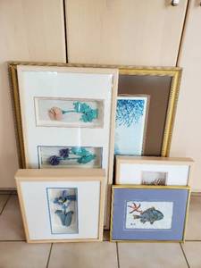 Five Pieces Of Framed Art