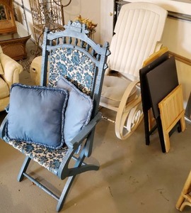 Two Chairs And Three TV Trays
