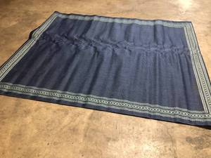 lot 15 image: StyleWell AquaNavy 8 ft. x 10 ft. Border IndoorOutdoor Area Rug see pictures