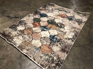 lot 22 image: StyleWell Area Rug 6 ft x 9 ft Rectangle Multi-Colored Casual Geometric Indoor review pictures