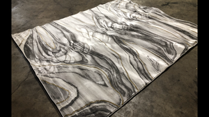 lot 28 image: Bazaar Marble Gray 8 ft. x 10 ft. Area Rug review pictures