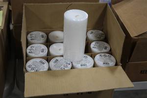 lot 627 image: Lot of (23) 6 White Candles