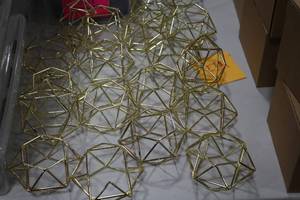 lot 637 image: Lot of (20) 2-12 Gold Candle Holders
