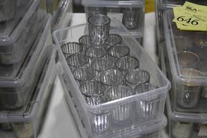 lot 646 image: Lot of (30) 3 Silver Candle Holders