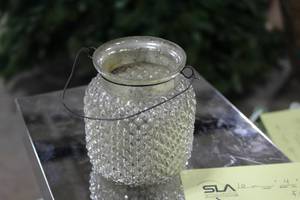 lot 681 image: Lot of (10) 4-12 Silver Glass Jars