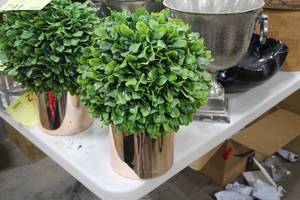 lot 741 image: 16 Faux Plant with Pot