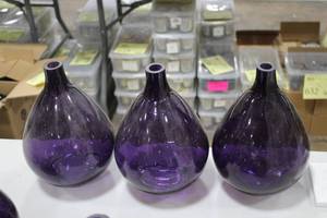 lot 781 image: Lot of (3) 10 Purple Glass Vases