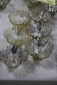 lot 800 image: Lot of (6) 3 Glass Candle Holders