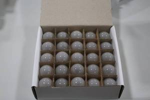 lot 848 image: Lot of (25) Nickel Base 5W 130V E12 Light Bulbs (in box)