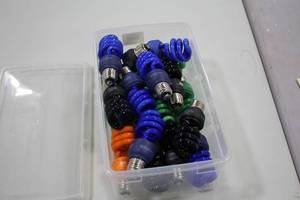 lot 859 image: Assortment of Colored Compact Fluorescent Light Bulbs