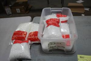 lot 867 image: Lot of (6 Bags) Synthetic Snow Flakes with Glimmer Snow Blanket