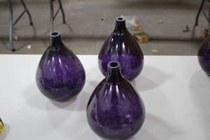 lot 876 image: Lot of (3) 10 Purple Vases