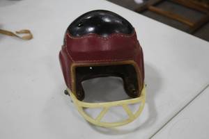 lot 891 image: Vintage Football Helmet with Face Guard