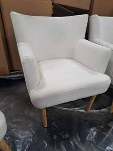 lot 543 image: White Arm Chair