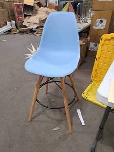 lot 565 image: 42 Blue Bar Chair