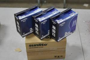 lot 978 image: Lot of (6) Sunlite Blue  4.5W 120V LED Light Bulbs 2-pack