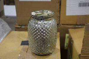 lot 995 image: Lot of (1 Box) Accent Dcor 7 Hobnail Jars 8-count