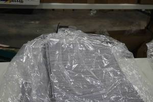 lot 1296 image: Lot of (6) Light Grey Table Cloths 90x56