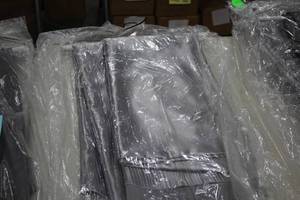lot 1299 image: Lot of (2) Aluminum Table Cloths 90x56